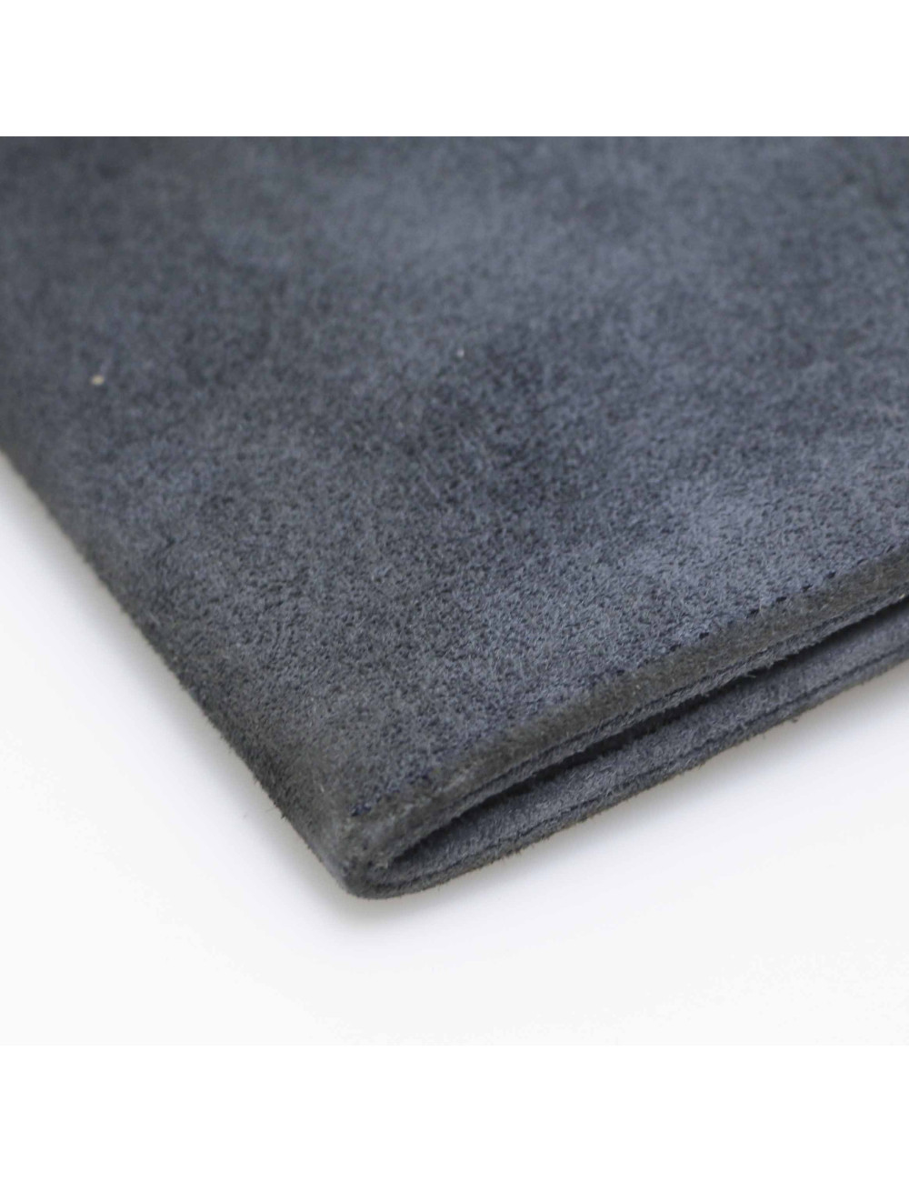 HERMES grey suede Rio clutch