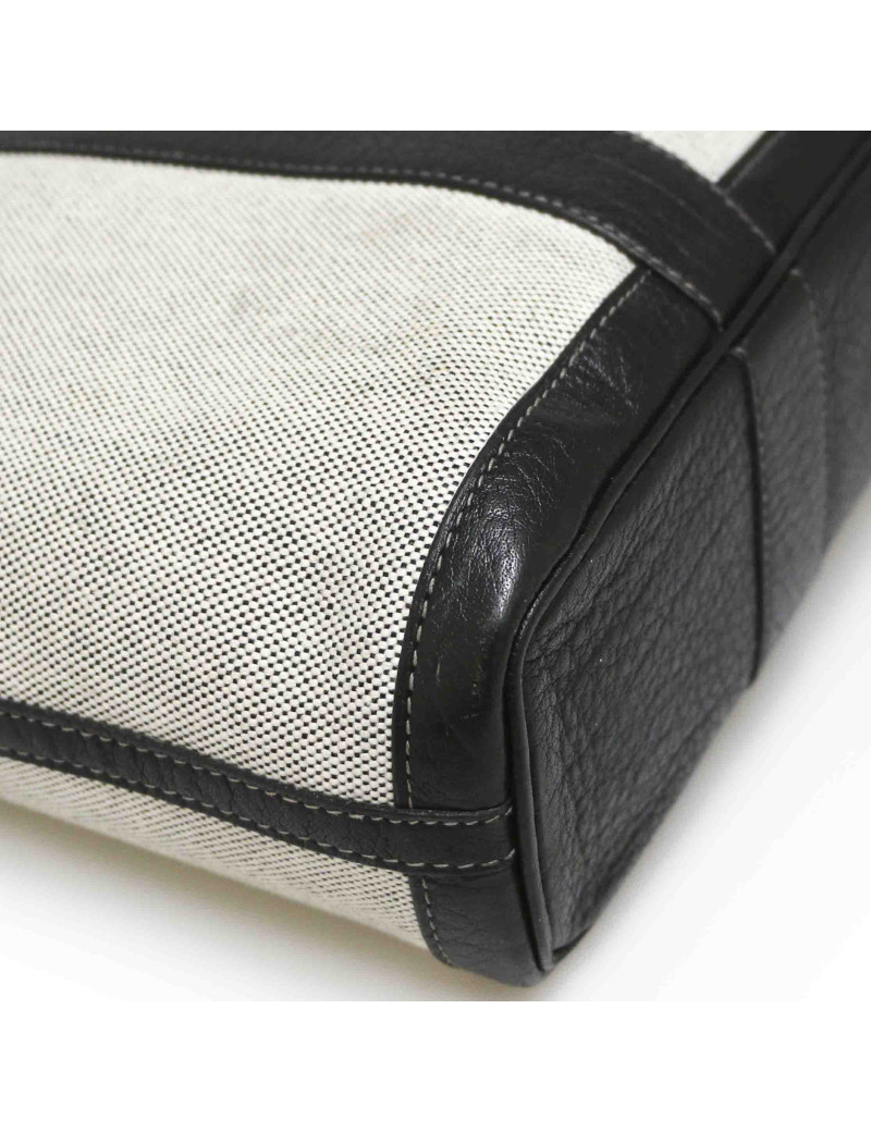 Gardin file HERMES toile et cuir noir