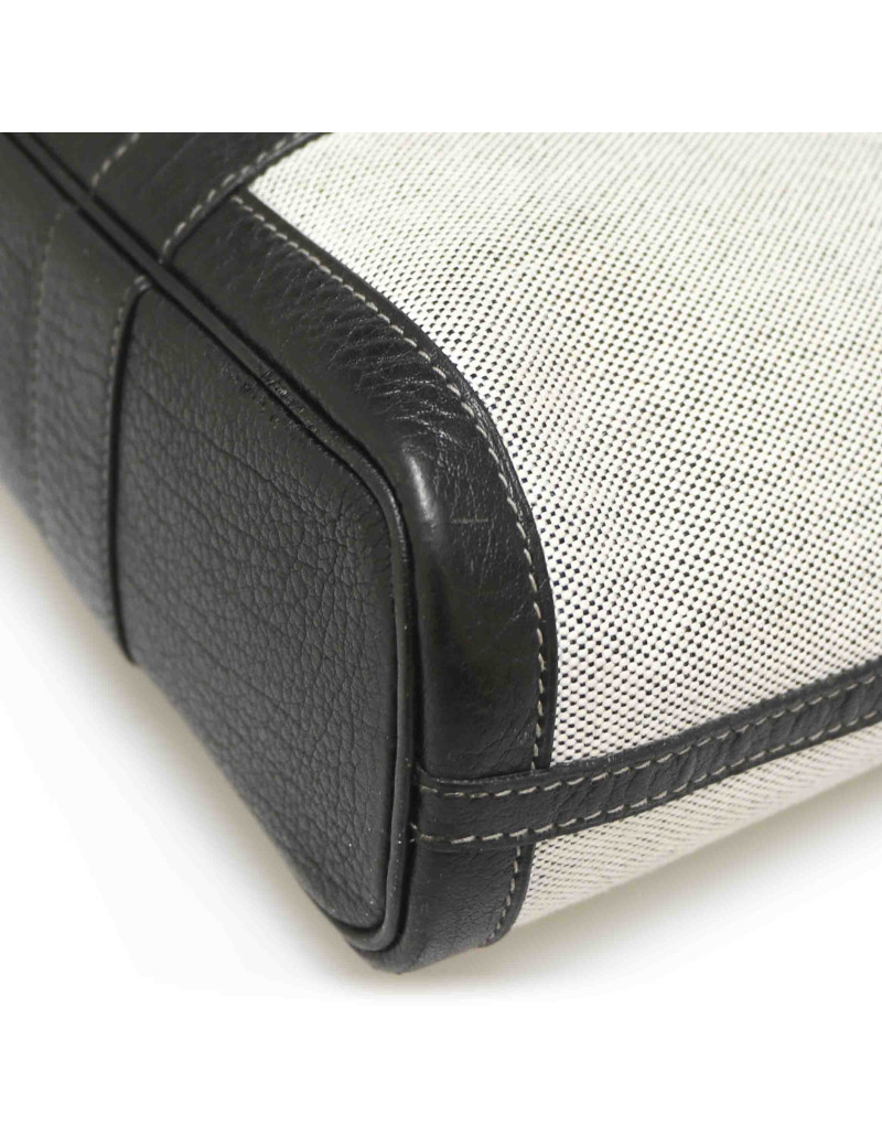 Gardin file HERMES toile et cuir noir