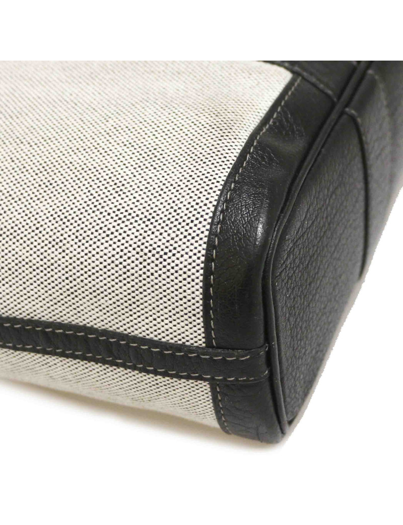 Gardin file HERMES toile et cuir noir