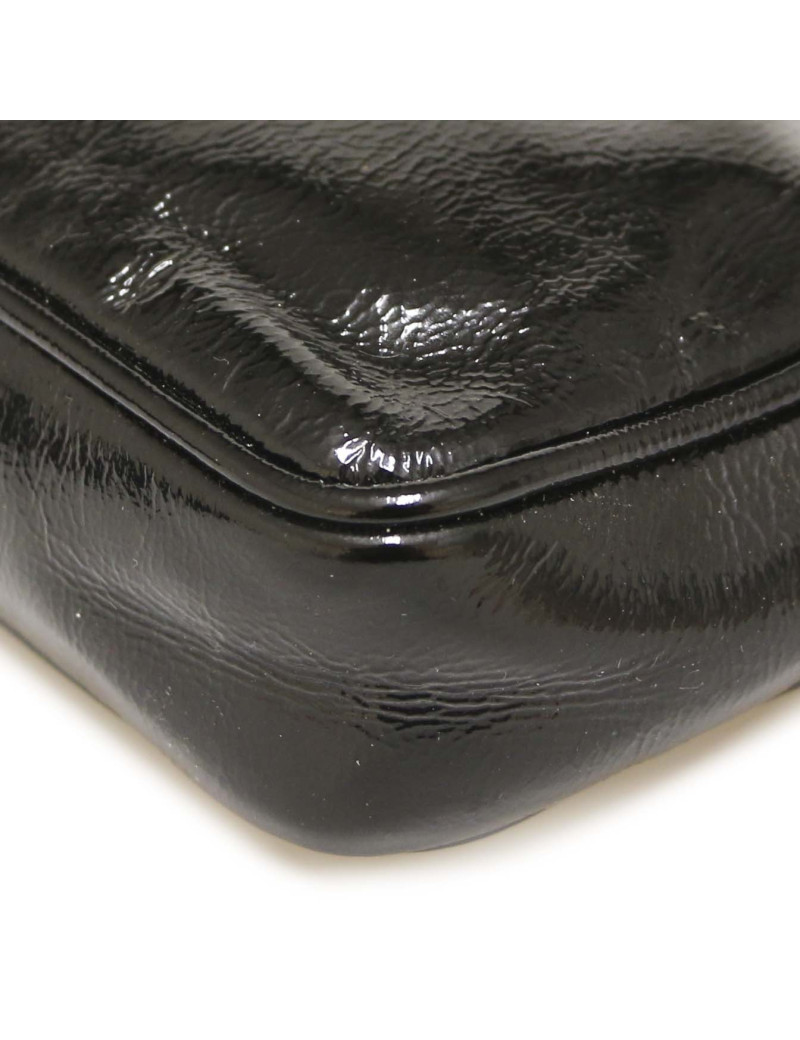 Pochette YSL vernis noire : occasion certifiée authentique