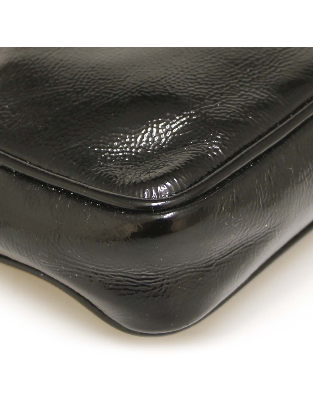 Pochette YSL vernis noire : occasion certifiée authentique