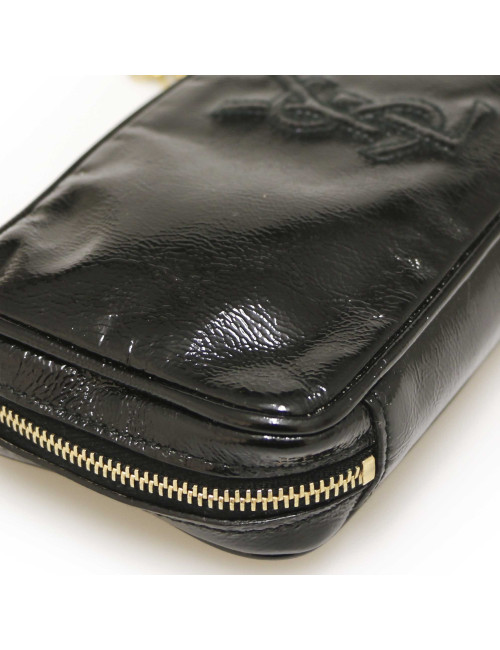 Pochette YSL vernis noire : occasion certifiée authentique