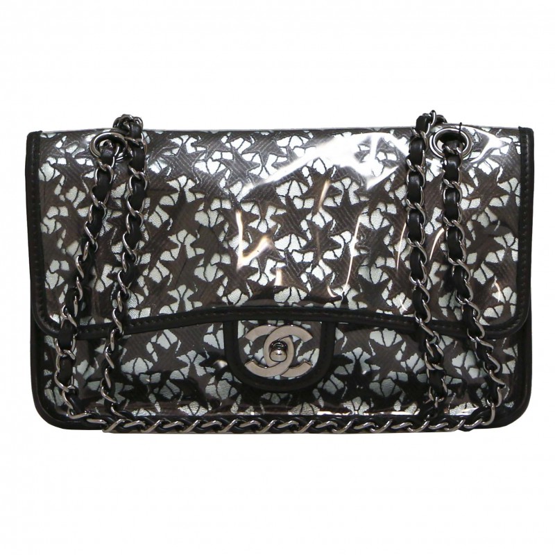 CHANEL bag in PVC with black stars - Occasion Certified Authentic