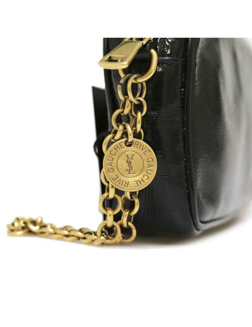 Pochette YSL vernis noire : occasion certifiée authentique