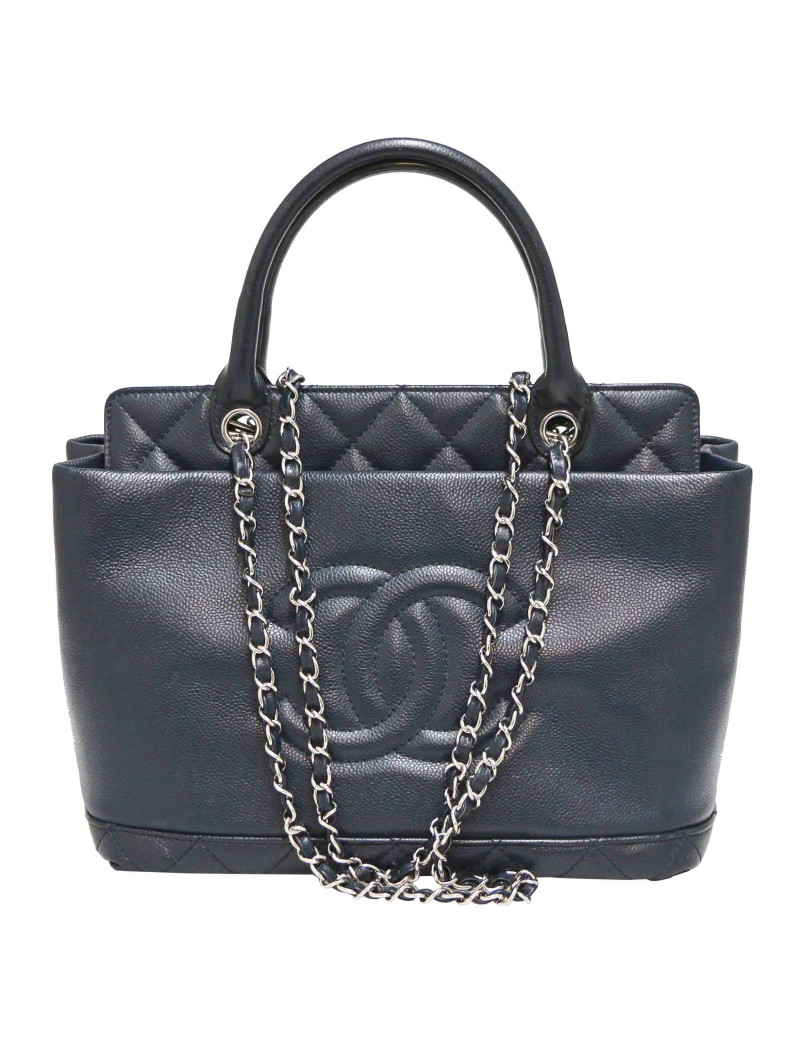 Sac CHANEL cuir bleu
