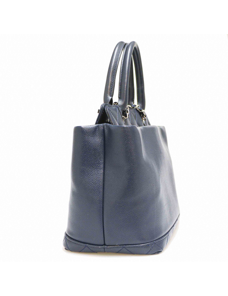 Sac CHANEL cuir bleu