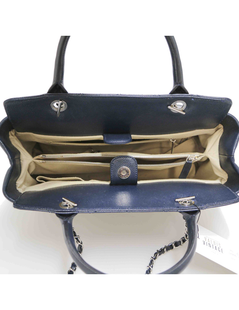 Sac CHANEL cuir bleu