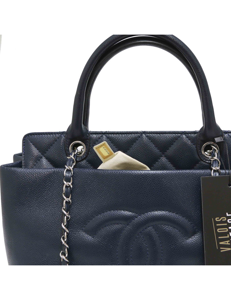 Sac CHANEL cuir bleu