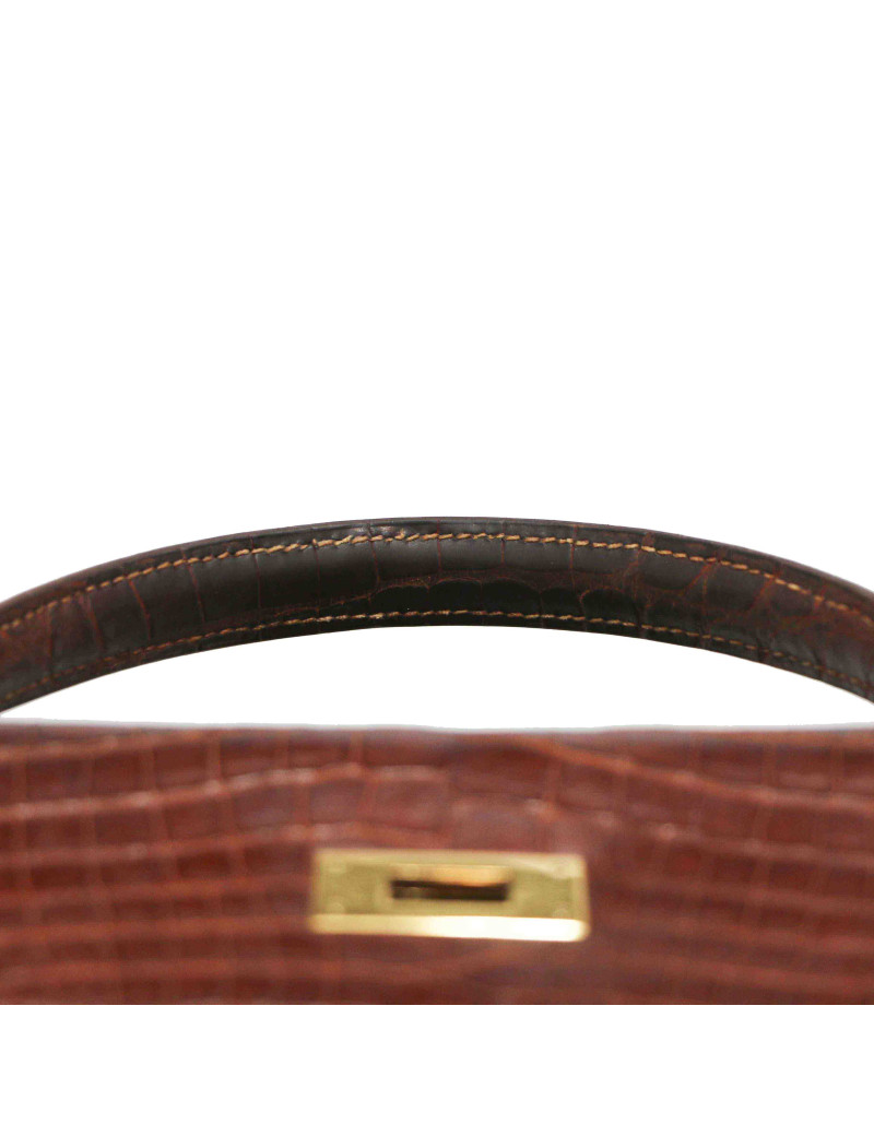 Kelly 32 HERMES alligator Mississipi fauve mat