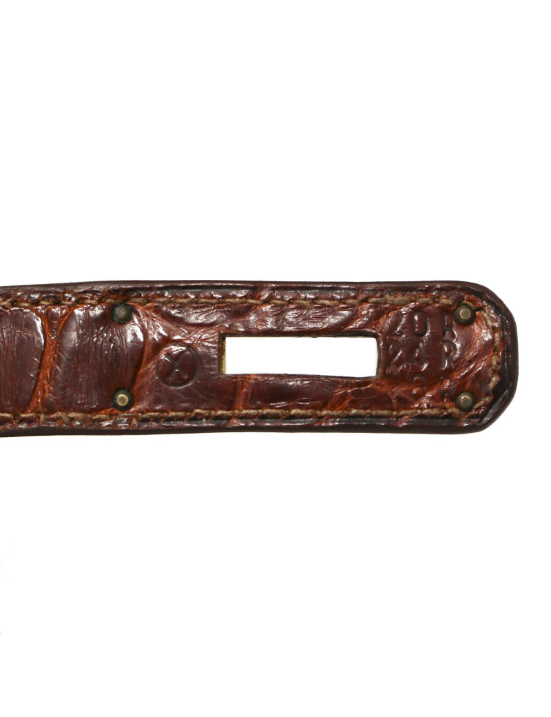 Kelly 32 HERMES alligator Mississipi fauve mat