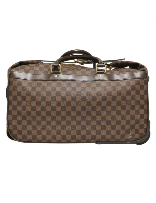Valise cabine LOUIS VUITTON toile damier marron
