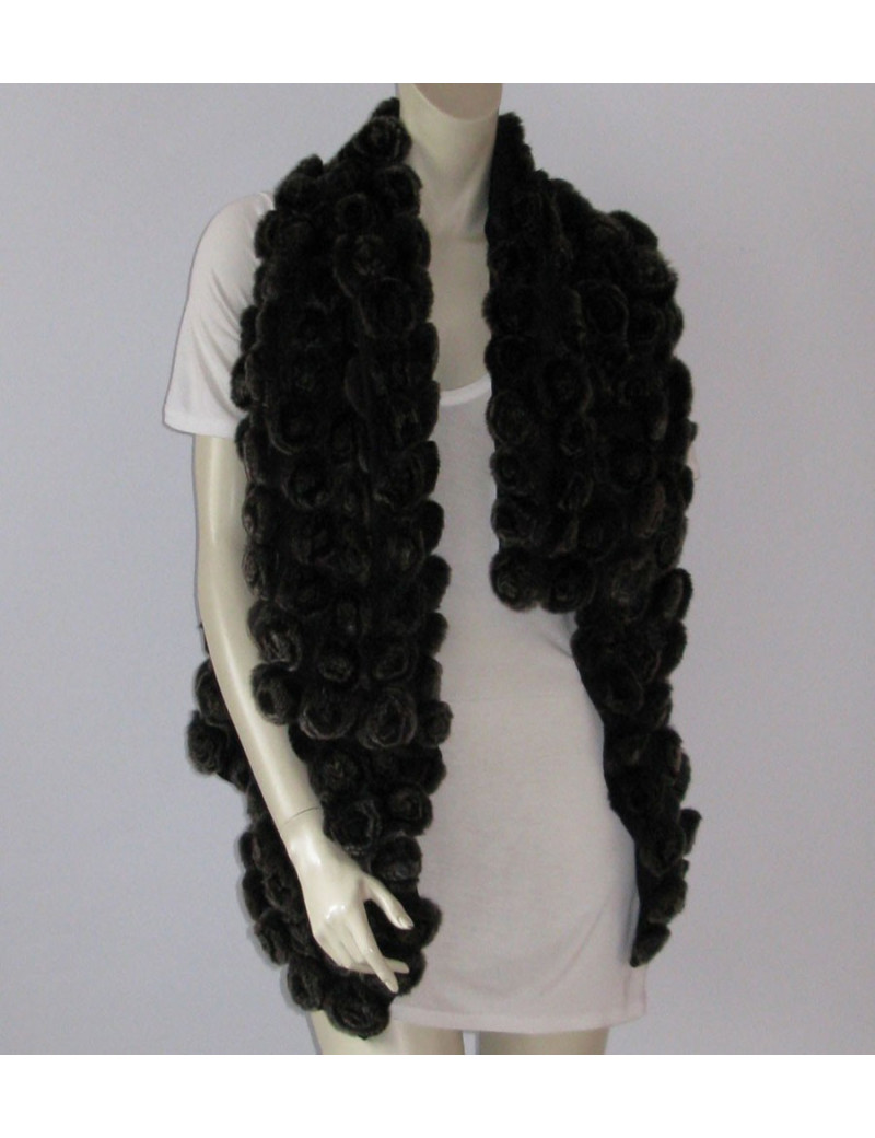 Veste YVES SALOMON fourrure ss manches