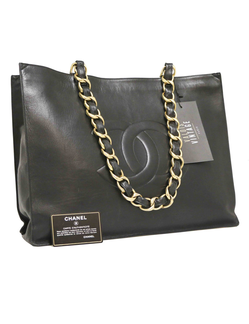 Cabas CHANEL 1990' grosse chaine