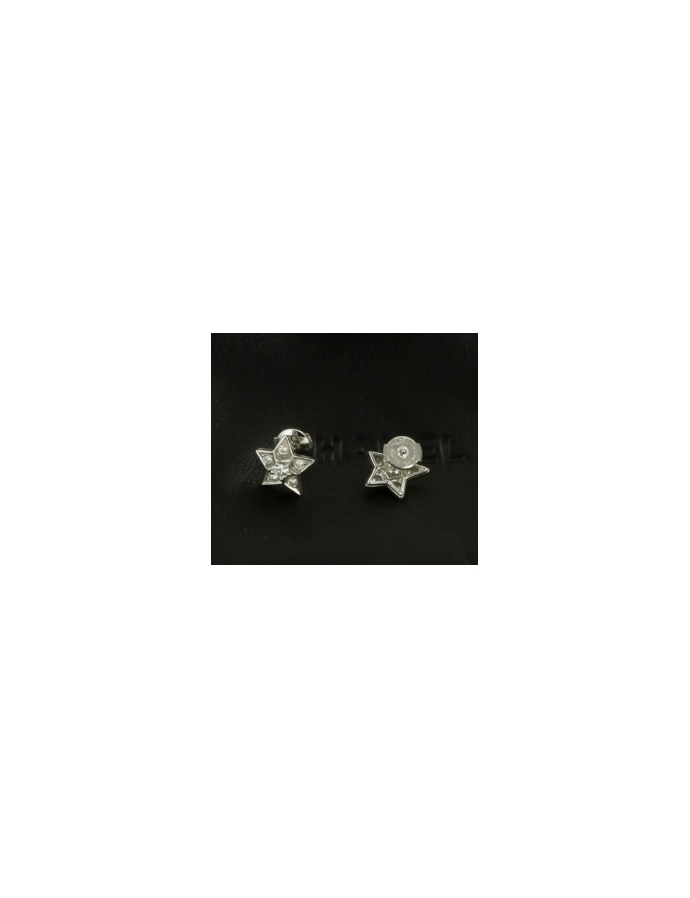 boucles d'oreille CHANEL diamants or blanc  joallerie
