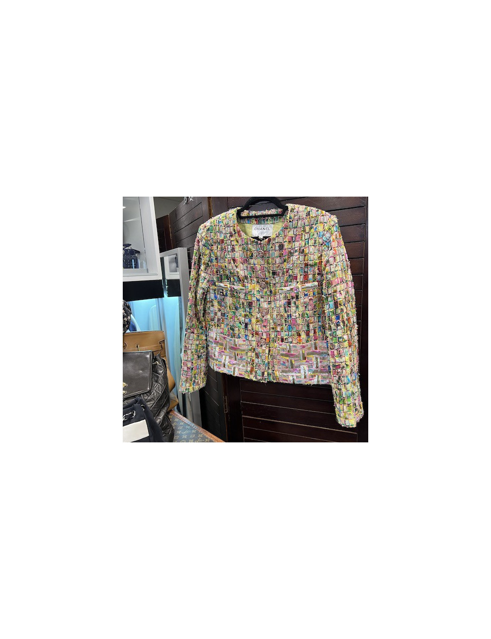Veste T 44 CHANEL broderies Lesage