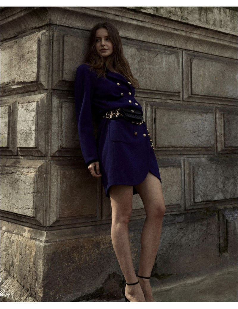 CHANEL purple jacket-dress