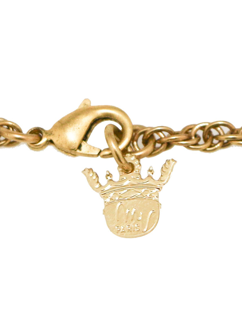 Collier camélia noir MARGUERITE DE VALOIS