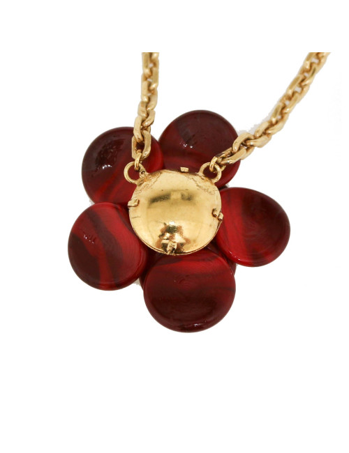 Collier caméia MARGUERITE DE VALOIS rouge