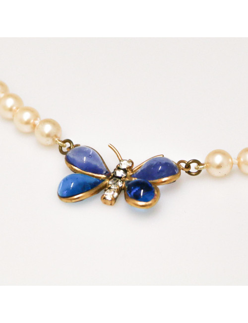 Collier MARGUERITE DE VALOIS papillon