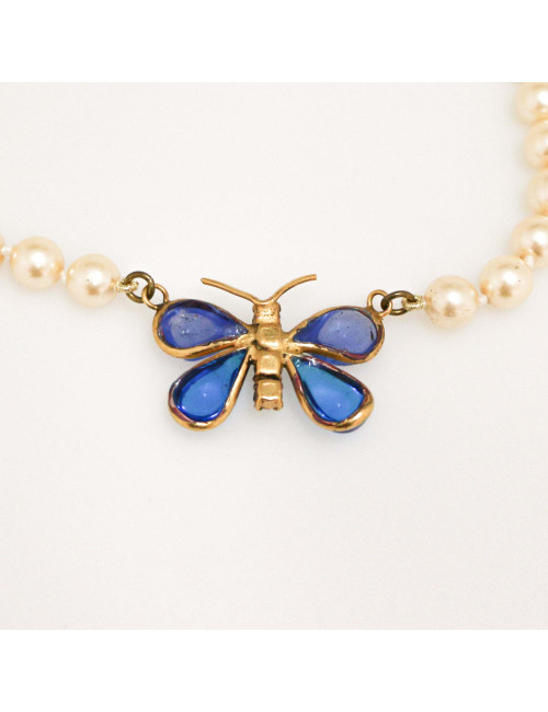 Collier MARGUERITE DE VALOIS papillon