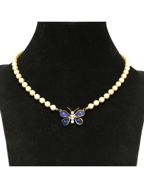 Collier MARGUERITE DE VALOIS papillon