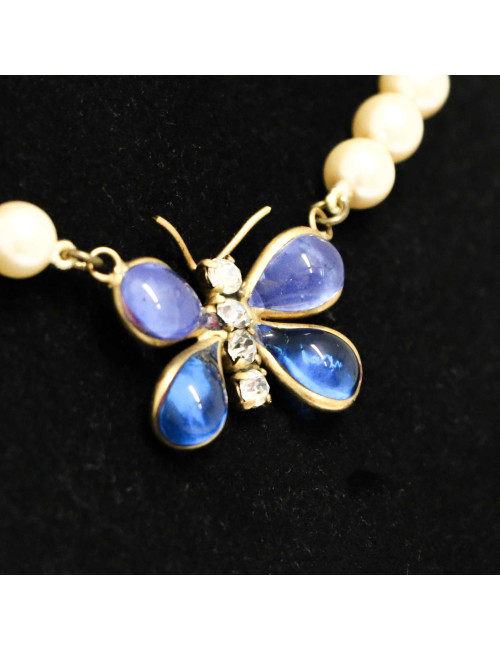 Collier MARGUERITE DE VALOIS papillon