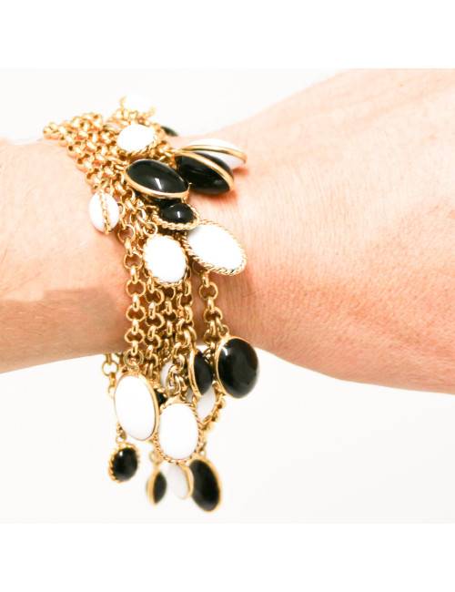 MARGUERITE DE VALOIS Waterfalls molten glass bracelet