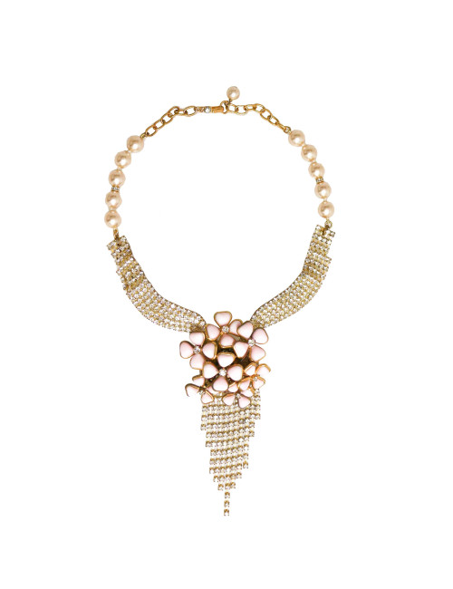 Collier fleurettes MARGUERITE DE VALOIS rose