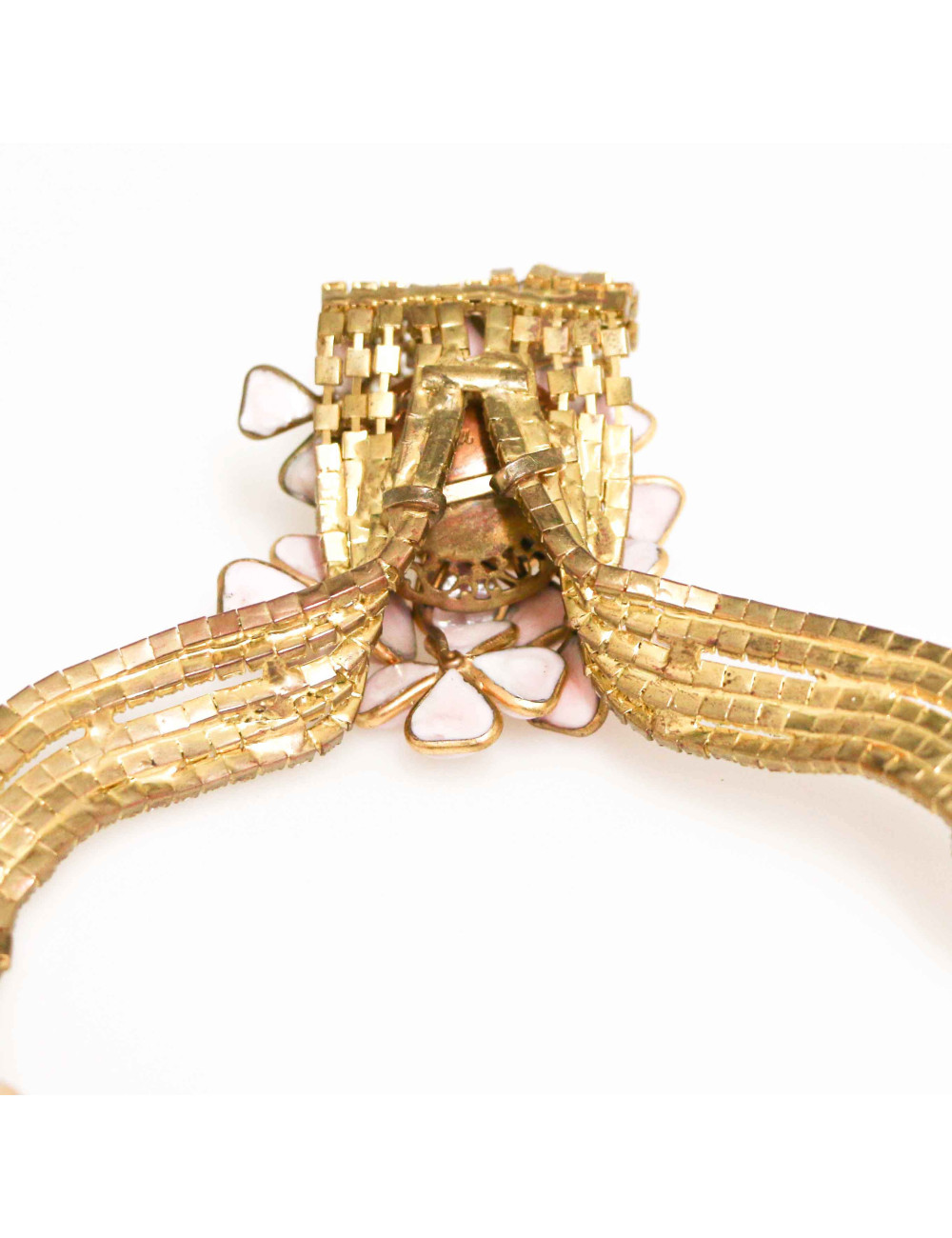 Collier fleurettes MARGUERITE DE VALOIS rose