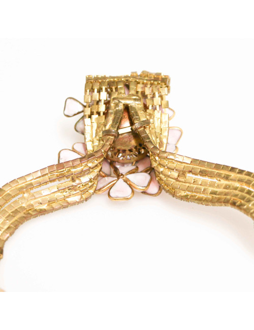 Collier fleurettes MARGUERITE DE VALOIS rose