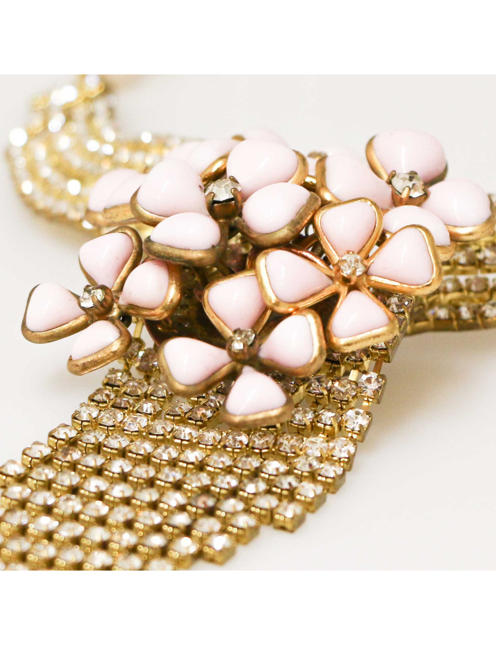 Collier fleurettes MARGUERITE DE VALOIS rose