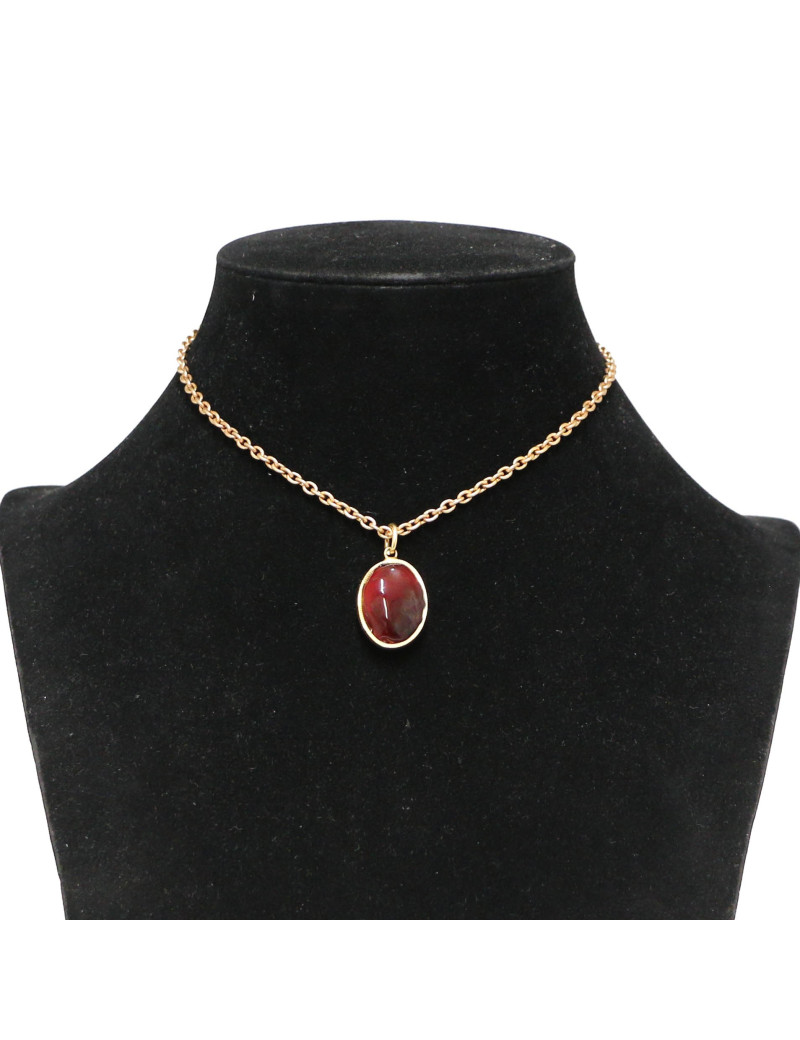 Collier MARGUERITE DE VALOIS pâte de verre émeraude