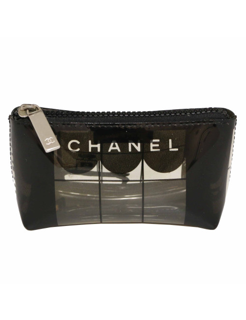 Pochette CHANEL plastique transparent