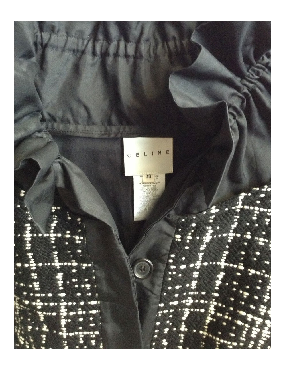 trench CÉLINE bicolore T 38 fr 