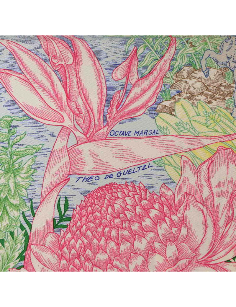 Carré HERMES Faubourg Tropical soie