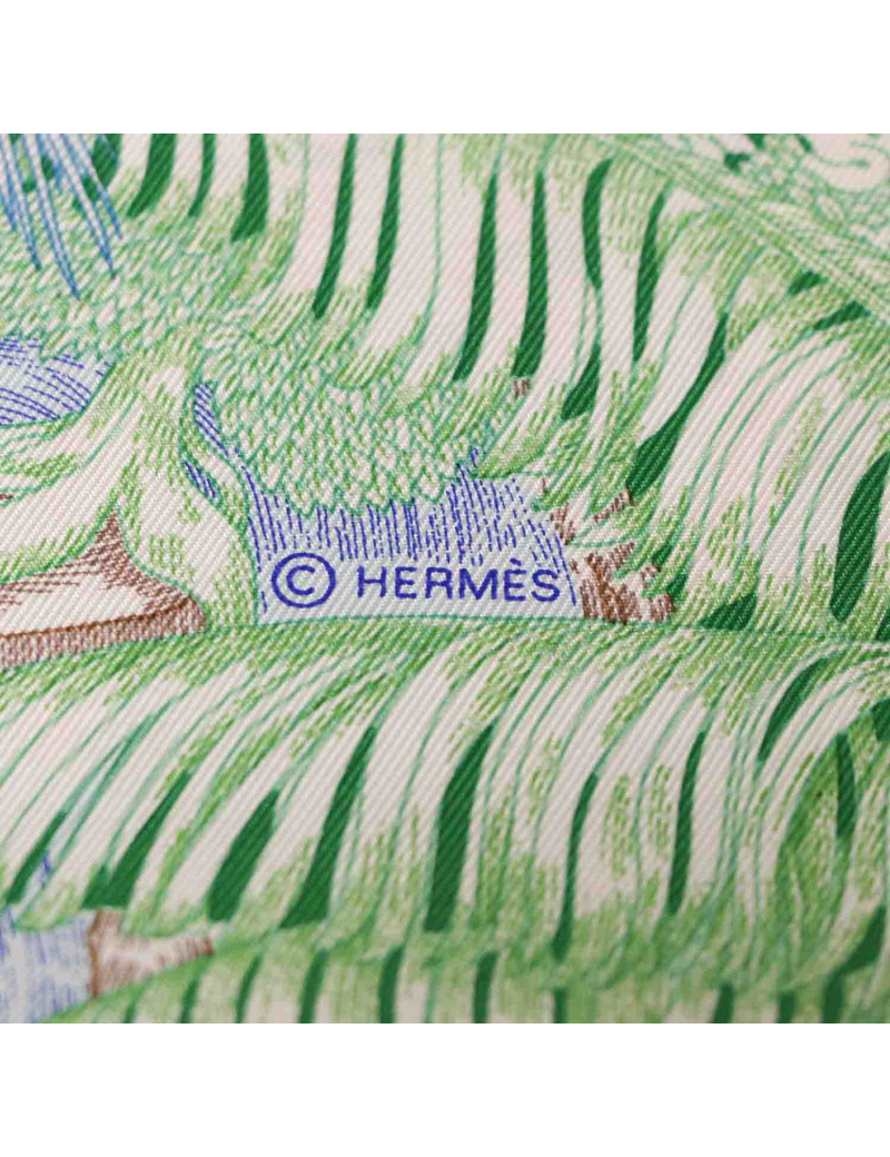 Carré HERMES Faubourg Tropical soie