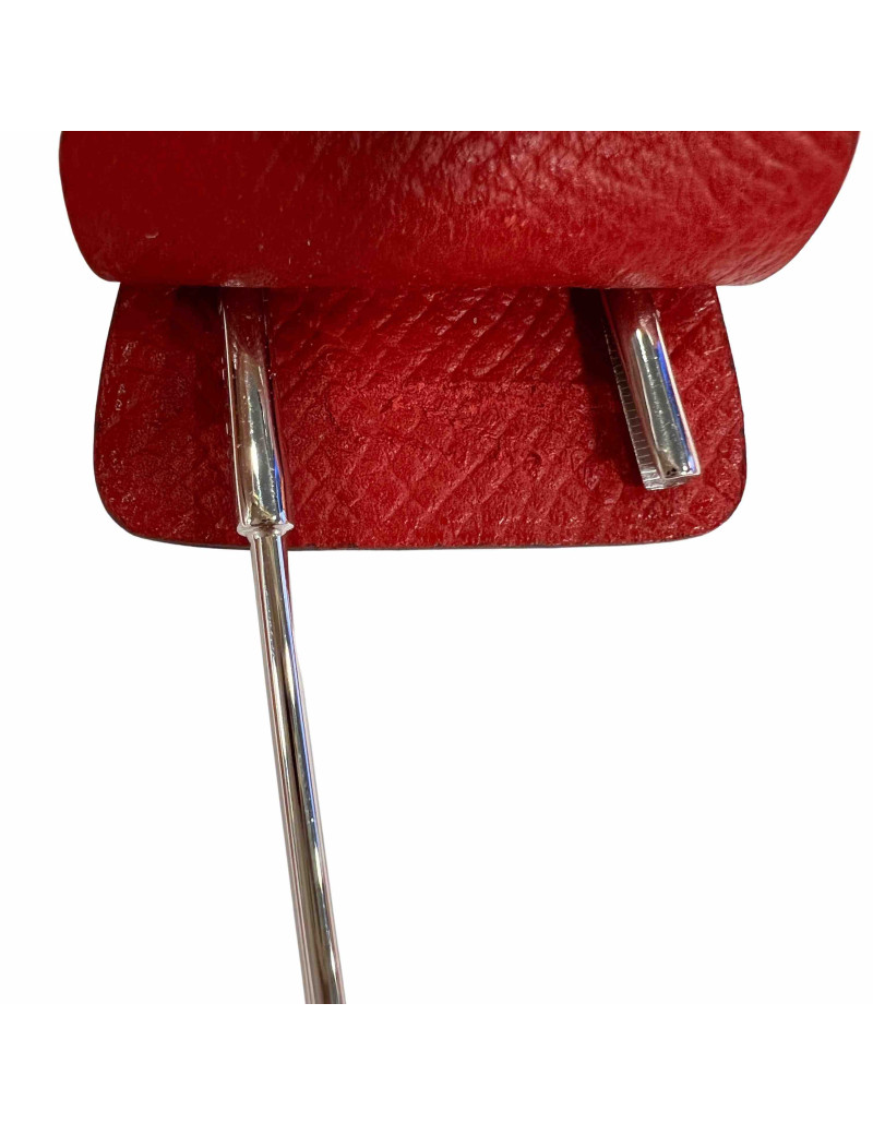 Broche sardine HERMES argent alligator veau