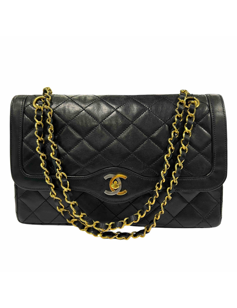 Sac Couture CHANEL noir double CC