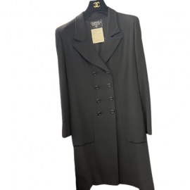 Manteau T36 CHANEL Vintage noir