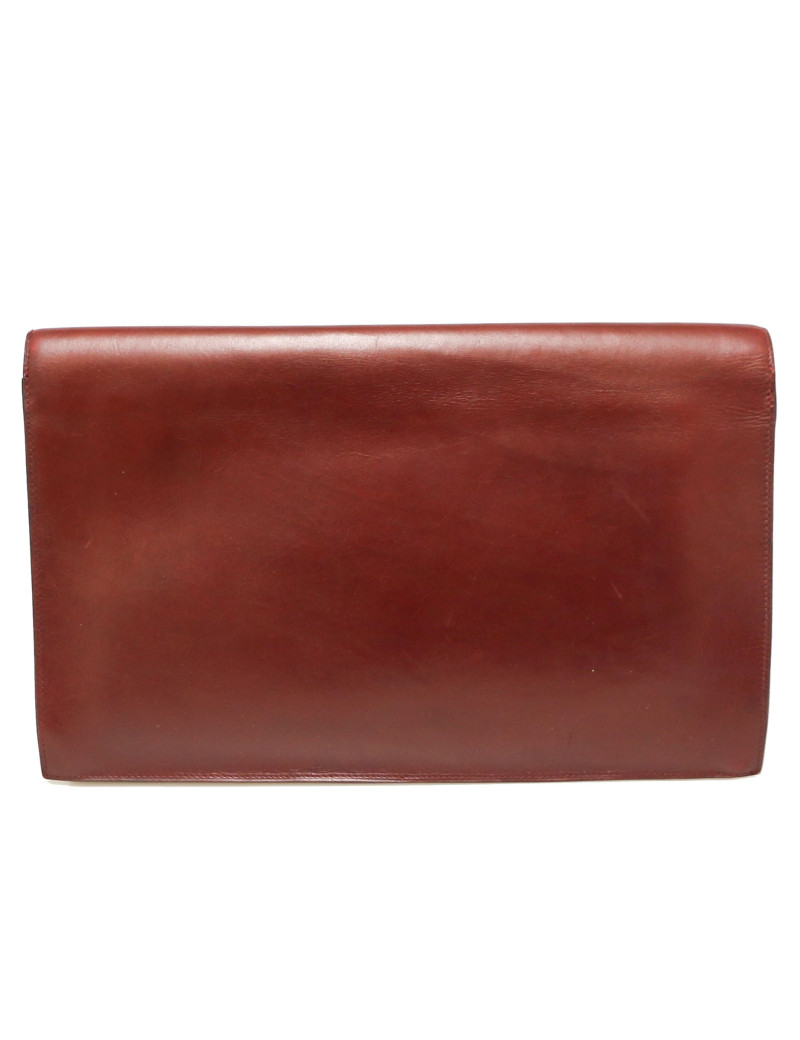 CHRISTIAN DIOR Vintage burgundy clutch
