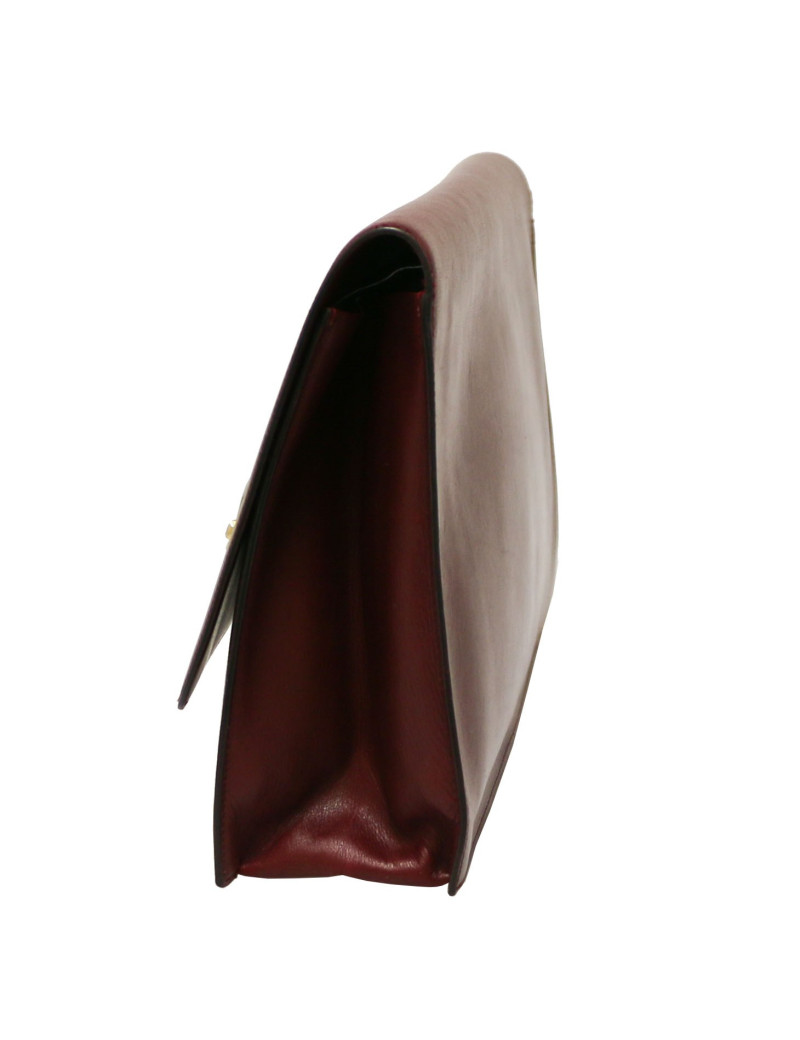 CHRISTIAN DIOR Vintage burgundy clutch