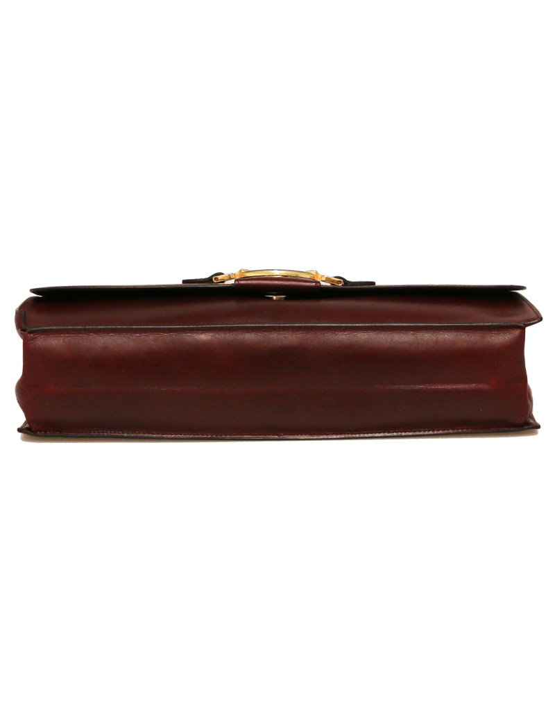 CHRISTIAN DIOR Vintage burgundy clutch
