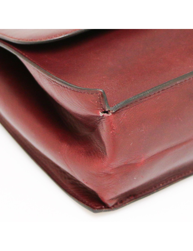 CHRISTIAN DIOR Vintage burgundy clutch