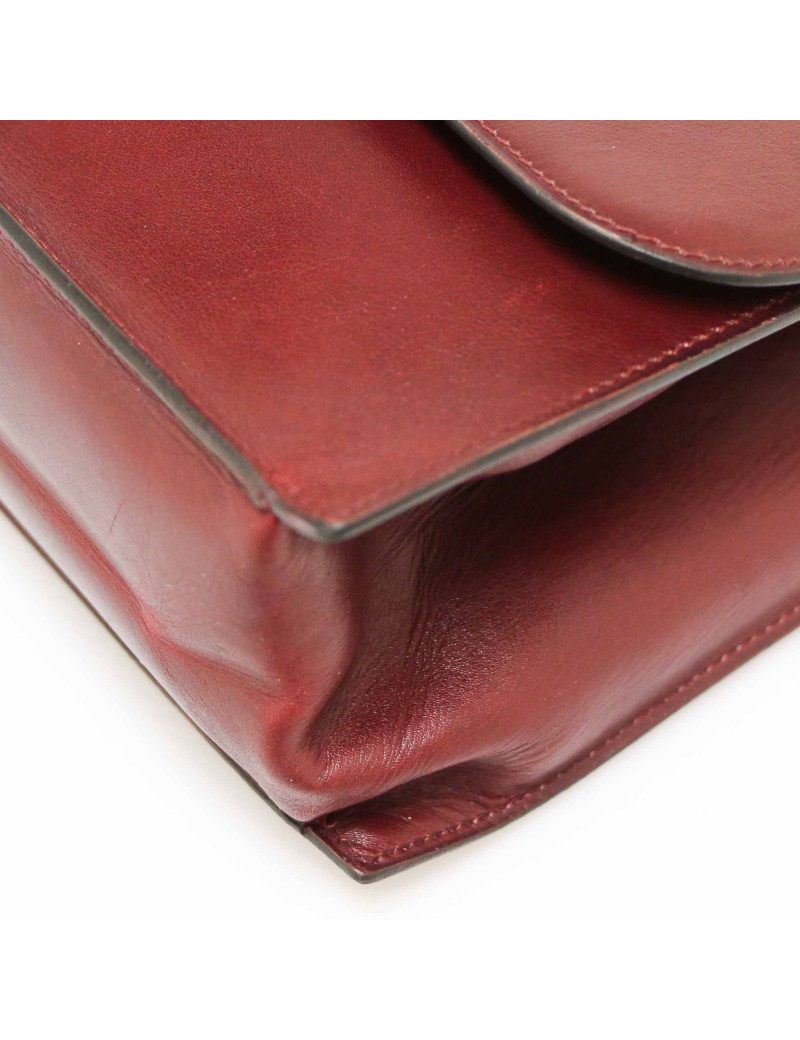 CHRISTIAN DIOR Vintage burgundy clutch