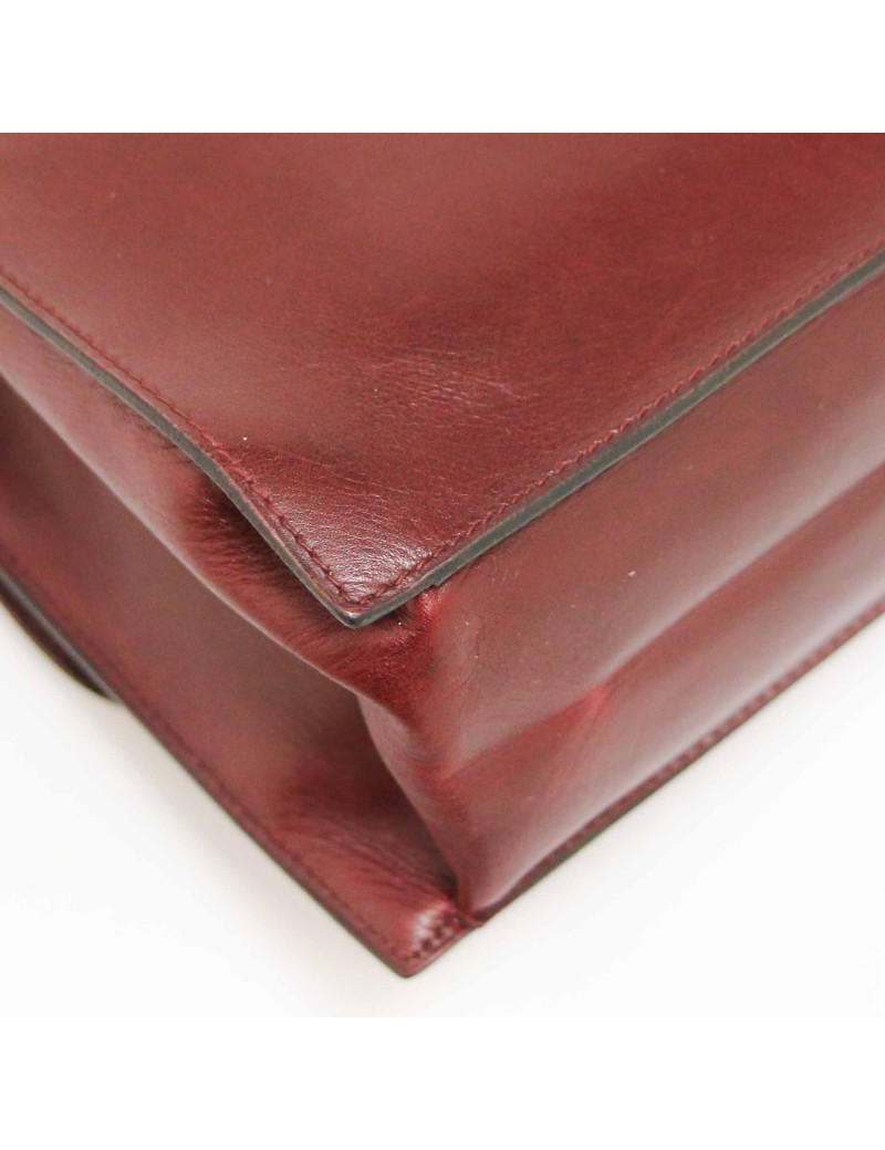 CHRISTIAN DIOR Vintage burgundy clutch