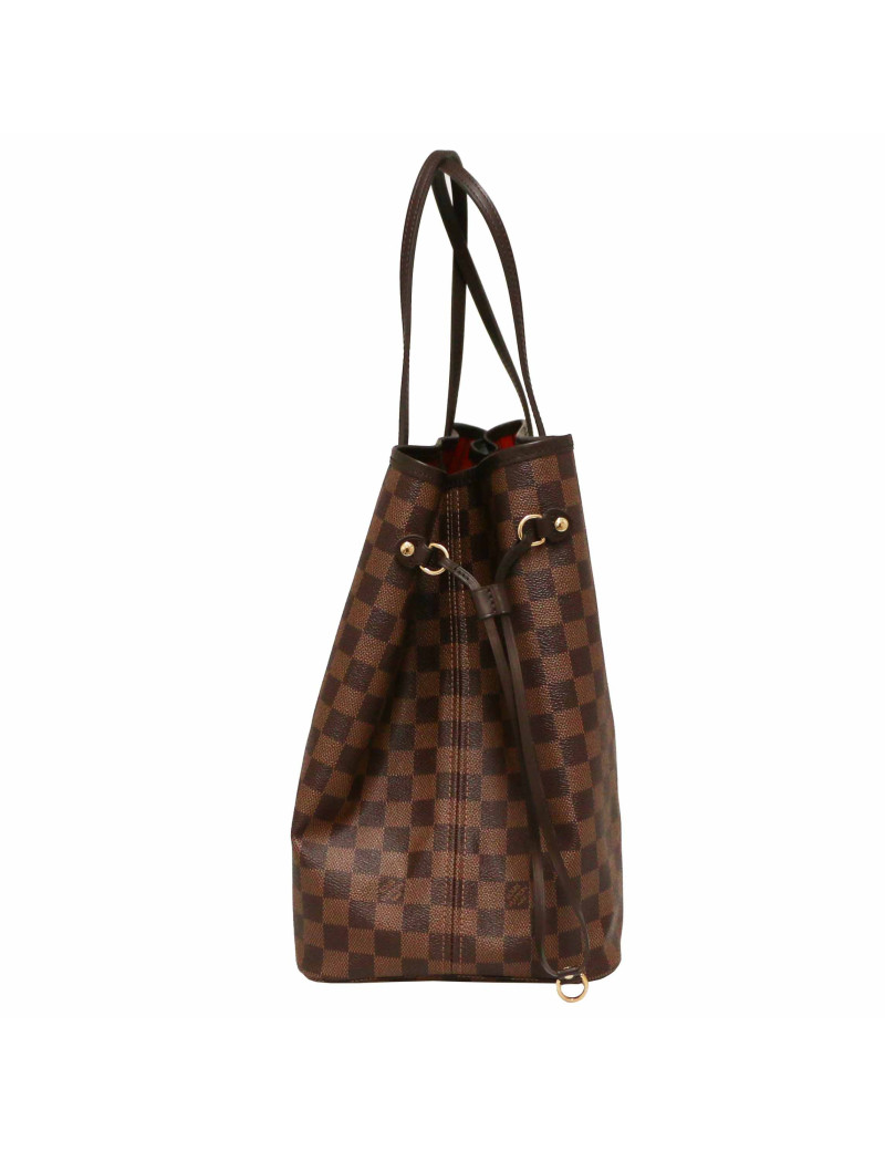 Neverfull LOUIS VUITTON toile Damier ébène