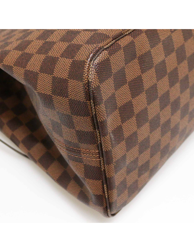 Neverfull LOUIS VUITTON toile Damier ébène