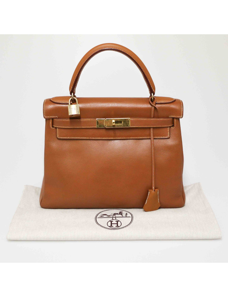 Kelly 28 HERMES epsom gold - Occasion Certified Authentic