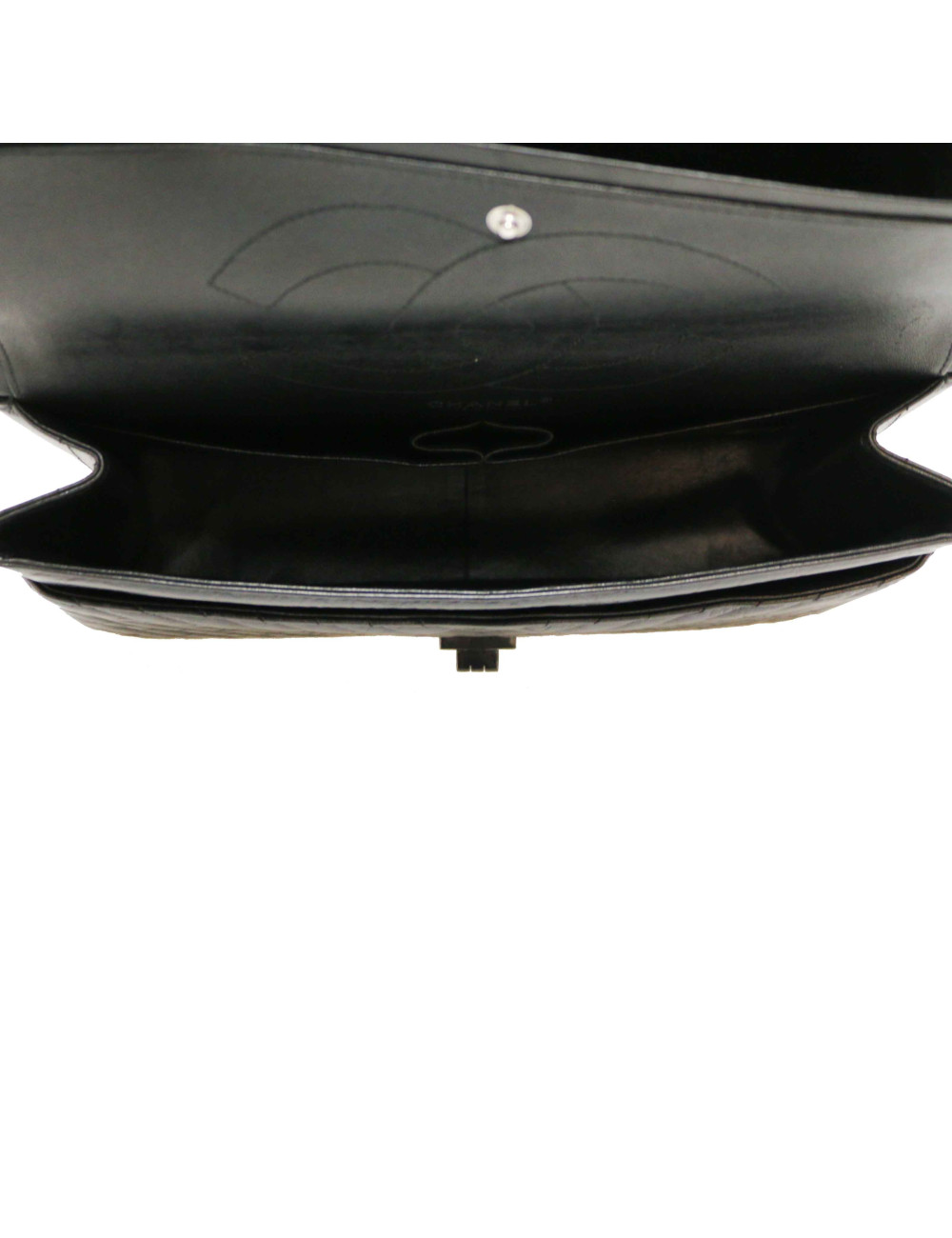 Maxi 2.55 CHANEL chevrons noir All black